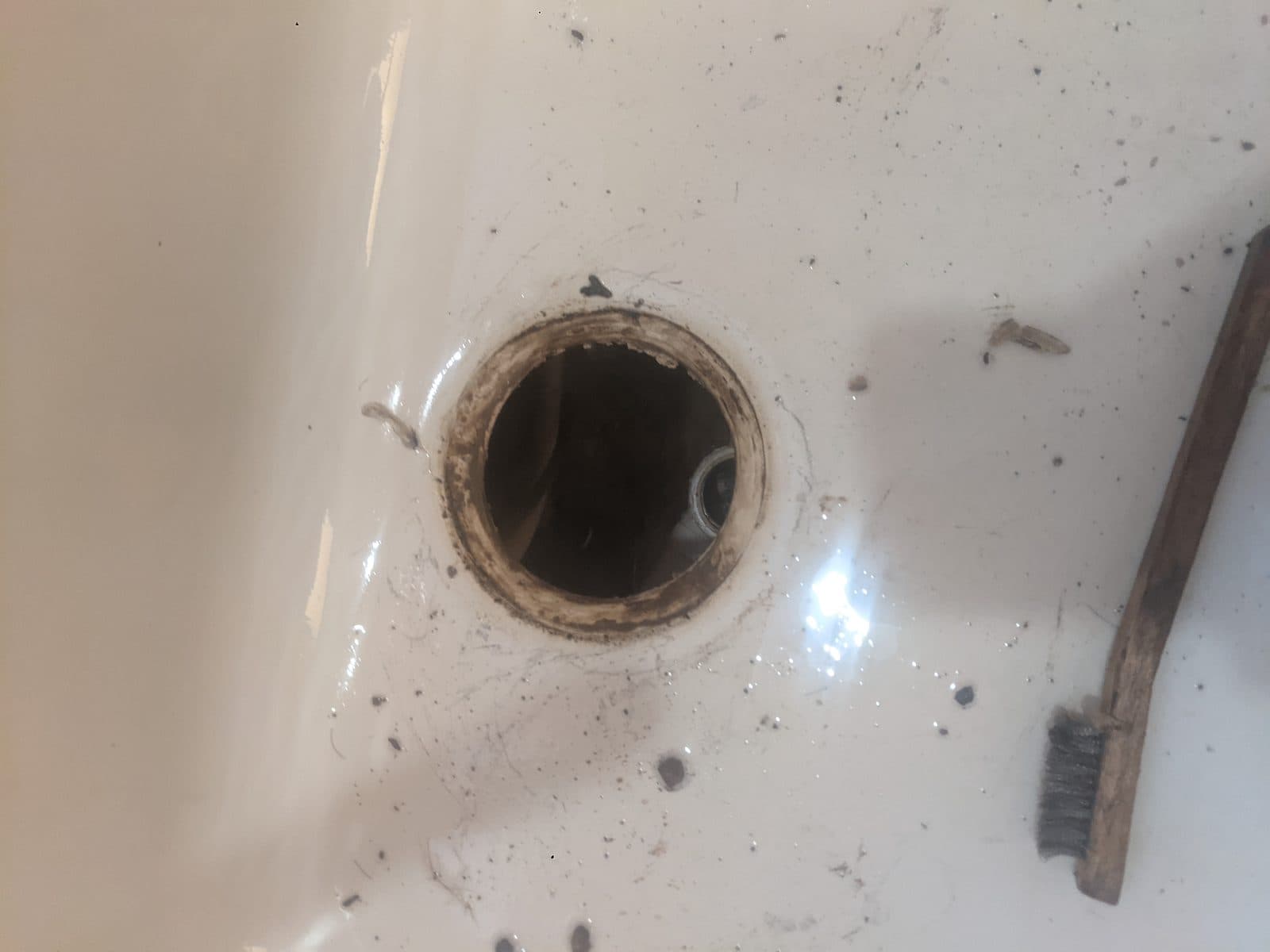 Sink Drain Replacement — Before