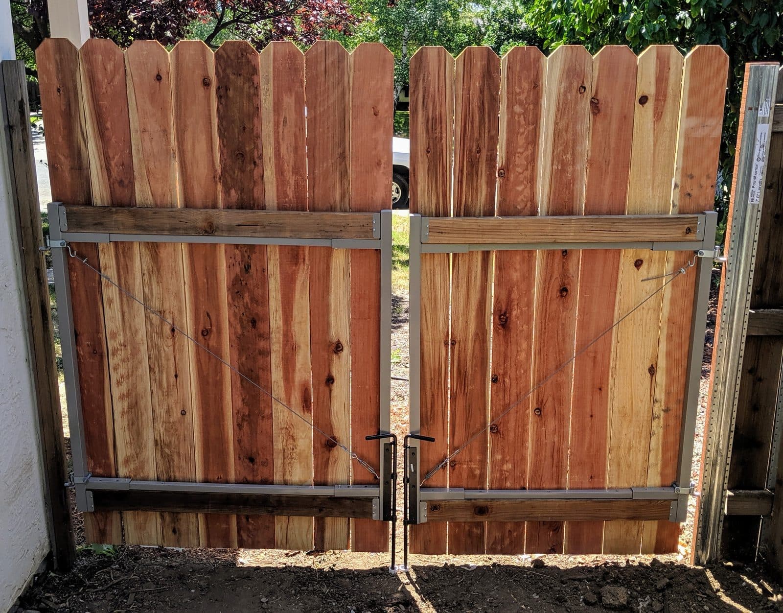 Custom Double Gate with Steel Frame