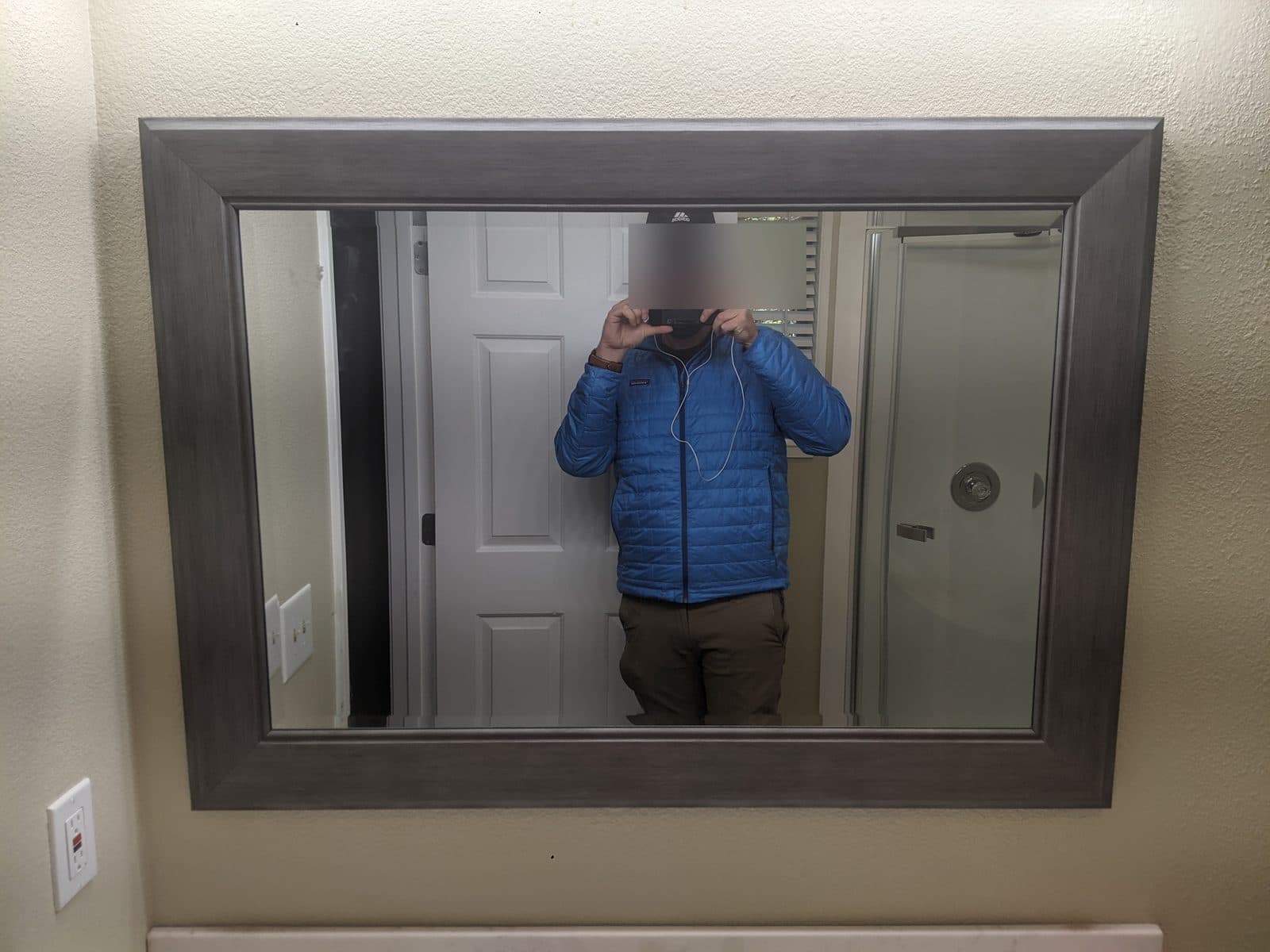 Framed Mirror Install