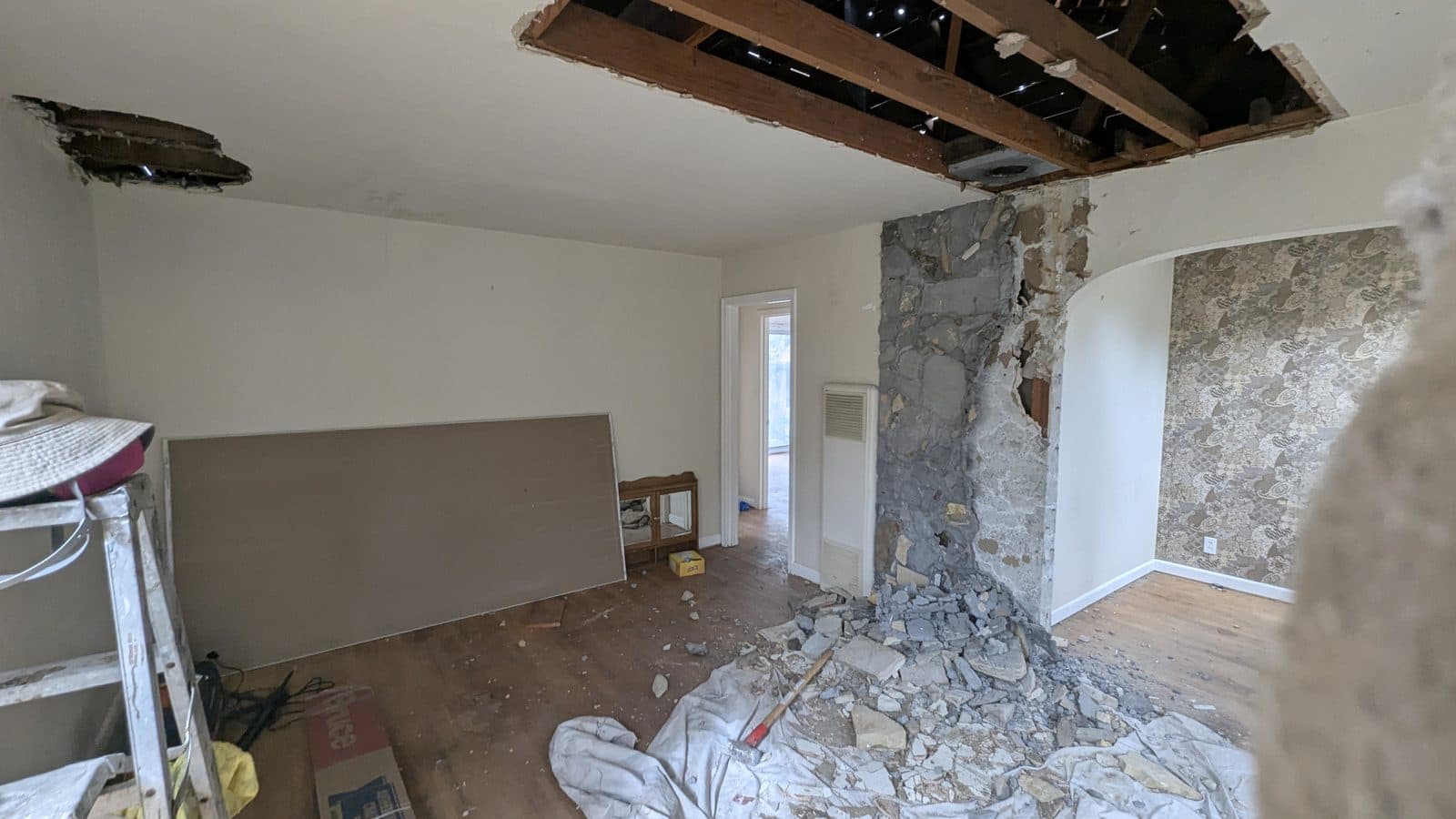 Fireplace Removal — Demolition